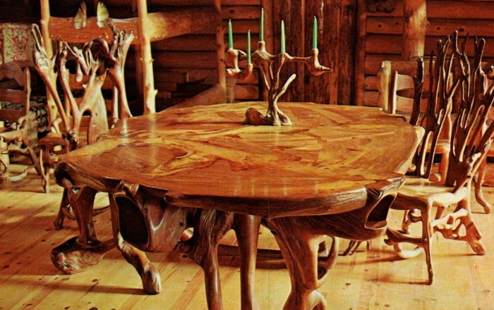 Shrine of the Pines - Old Postcard (newer photo)